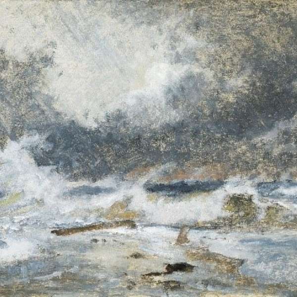 Havet i oprør. Skagens Gren, 1907, Holger Drachmann
