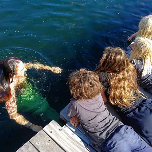 Havfruen Havdis med børn